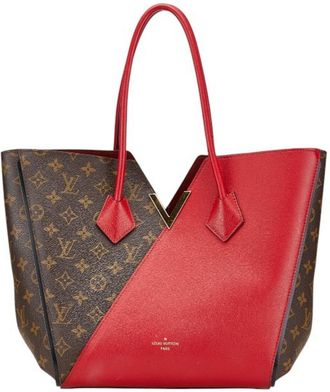 Louis Vuitton Cerise Red Color Pvc Leather Shoulder Bag Tote Bag (Pre-Owned)
