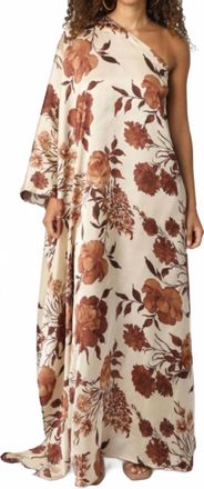 Olivaceous Falling In Love Maxi Dress In Multi