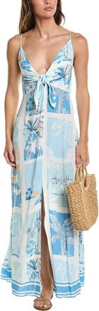 Surf Gypsy Printed Crepe Maxi Dress