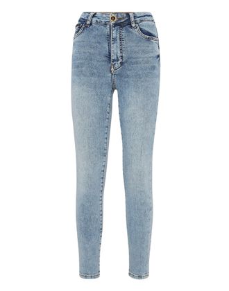 Philipp Plein Denim Skinny Trouser Skull