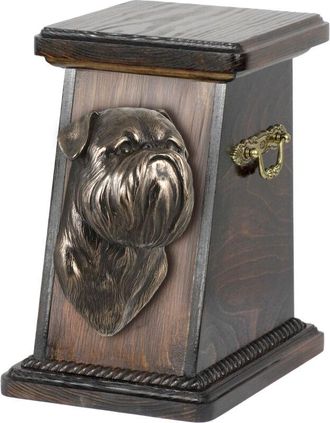 OEM Grif&oacute;n De Bruselas, Grif&oacute;n De Bruselas: Urna Para Cenizas De Perro, Elegante Urna Con Estatuilla, Urna Conmemorativa Con Busto De Perro De Art-dog