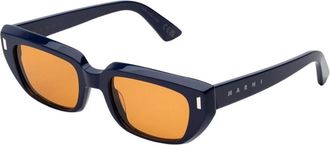 Marni Etezea Zonnebrillen - Dames - Zonnebrillen - Blauw - 53 MM - Accessoires