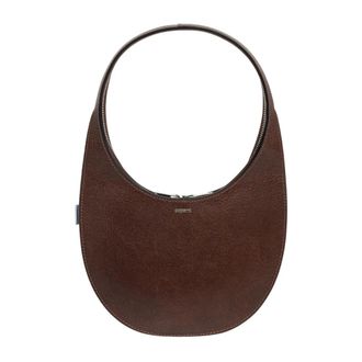 Coperni Tassen, Dames, Bruin, ONE Size, Leer, Small Zip Tote Bag