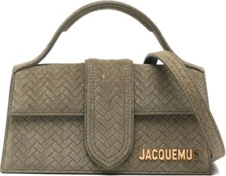 Jacquemus Handbags, female, Green, ONE SIZE, Le Bambino Leather Handbag