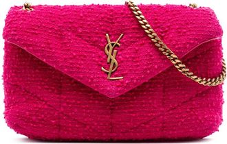 Saint Laurent Pre-owned Saint Laurent Toy Matelasse Boucle Tweed Monogram LouLou Puffer Crossbody Ladies WV05MND1K1DAE2AT