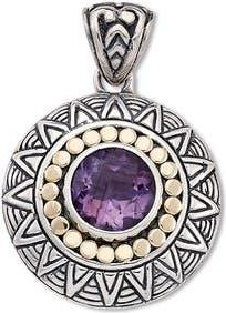 Samuel B. Sterling Silver Pendant in Purple at Nordstrom Rack