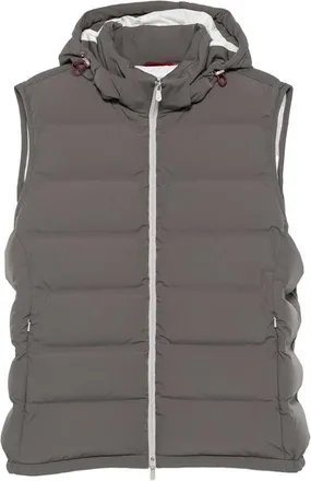 Brunello Cucinelli Quilted Hooded Gilet