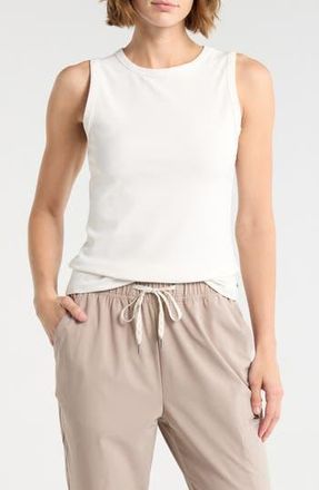 Marika Mindy Ribbed Active Tank in Sugar Swizzle at Nordstrom Rack, Size Large