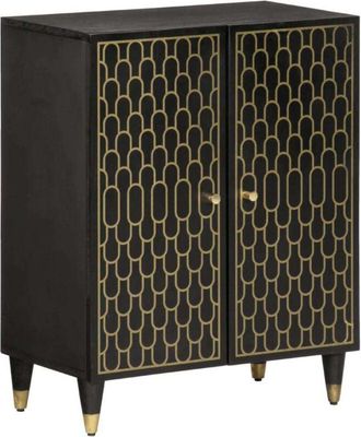 vidaXL Armario Auxiliar Madera Maciza De Mango 60x33x75 Cm Vidaxl