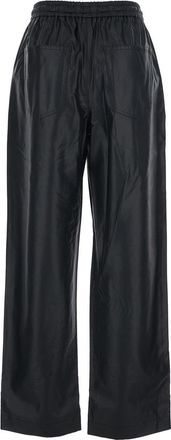 Isabel Marant Womens Pants Nereane Black Ecoleather Polyurethane Trousers