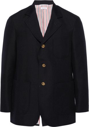 Thom Browne Single-Breasted Virgin Wool Blazer - Mens - Virgin Wool/Cupro