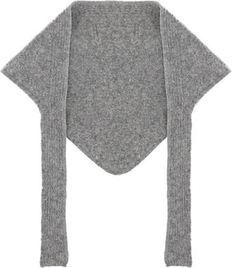 Jacquemus Grosgrain Logo Shawl-Donna