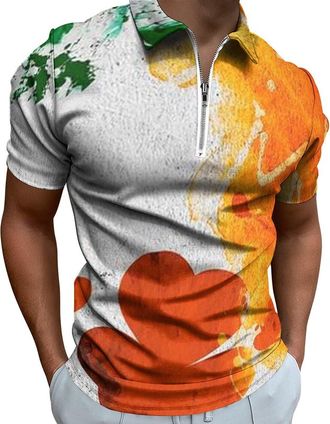 Generic Irish Day, St Patricks Day T-Shirt Mens Funny Leprechaun Costume Clover T-Shirts, St.Paddys Day T Shirt Lucky Shamrock 3D Print Graphic Prints Short S