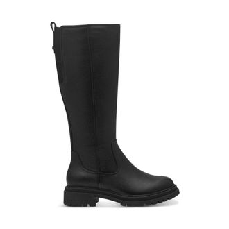 Tamaris High Boots, female, Black, 4 UK, Black Flat Ankle Boots for Women