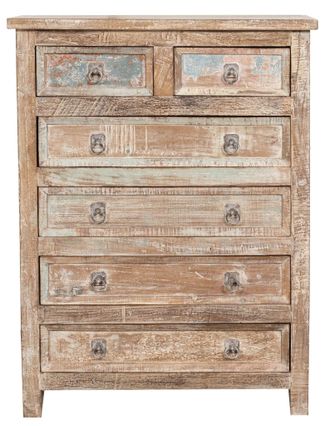 Biscottini International C&oacute;moda De Madera Maciza Reciclada Acabado Envejecido