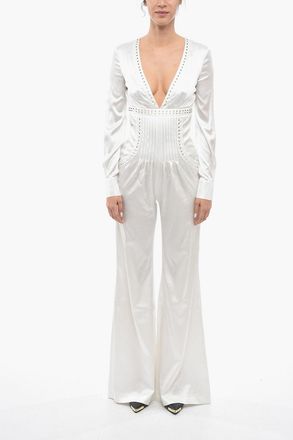 Philipp Plein Satin Jumpsuit BE ELEGANT Philipp Plein