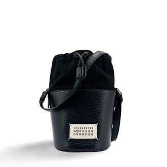 Maison Margiela 5AC Leather Strap Micro Bucket Bag Black