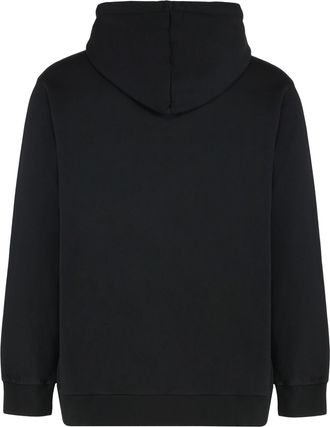 Palm Angels Mens Hooded Cotton Sweatshirt Black Jumpers Sweater