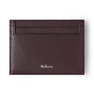 Mulberry Leather Card Case in Ebony at Nordstrom