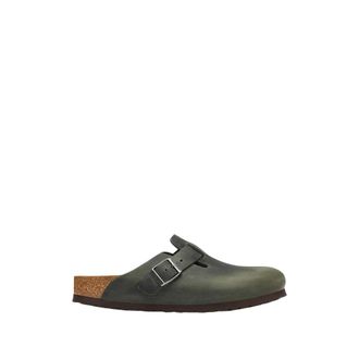 Birkenstock Boston Smalle Pasvorm - Dames - Schoenen - Groen - Maat: 36 EU Leer
