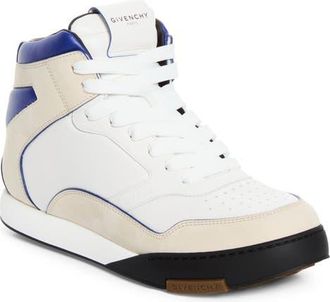 Givenchy Hard Court Hi Sneaker in Black/blue/white at Nordstrom, Size 44