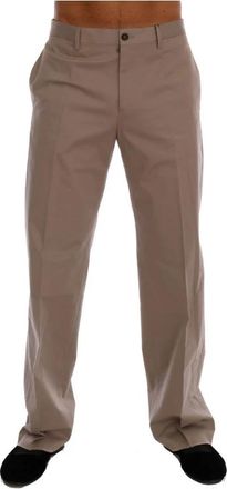 Dolce & Gabbana Casual Chinos Broek - Heren - Straight fit broeken - Beige - XS - Katoen - Broeken