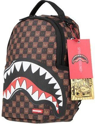 Sprayground SHARKS IN PARIS WTF BUBBLE BROWN CHECK MINI BACKPACK