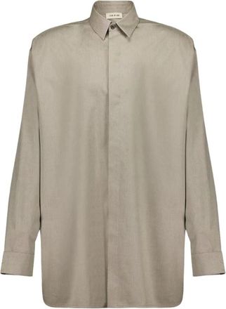 Fear of God Oxford Vented Button-Up Shirt - Heren - Casual Overhemden - Groen - M - Katoen - Overhemden