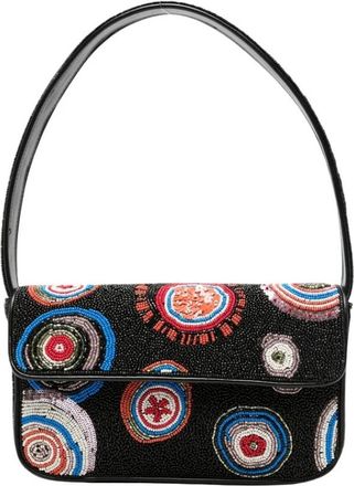 Staud Tommy Beaded Bag - Dames - Schoudertassen - Zwart - ONE Size - Rayon - Tassen