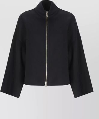 Fabiana Filippi high neck virgin wool long sleeve jacket