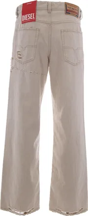 Diesel Mens Jeans Pantalone 2001 D-Macro Dirty White Dirty-White Cotton Dirty/white