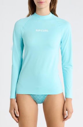 Rip Curl Classic Surf Long Sleeve Rashguard in Sea Blue at Nordstrom, Size Xx-Small