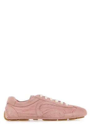 Prada Pink Suede And Re Nylon Montecarlo Re Edition 2005 Sneakers