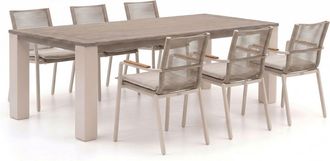 Bellagio la vita attrattiva Bellagio Marudo/ROUGH-X 240cm dining tuinset 7-delig stapelbaar