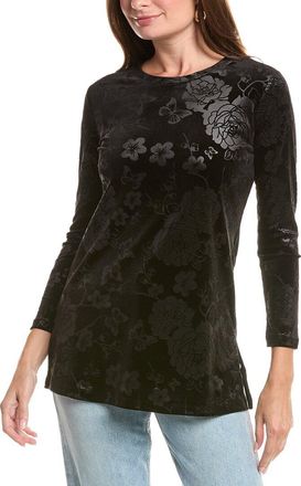 Johnny Was Petite Embossed Stretch Velvet Tunic