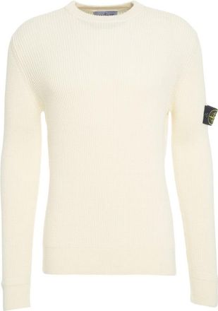 Stone Island Ribbed Sweater With Logo