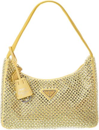 Prada Re-Edition 2000 Crystals Satin Mini Bag
