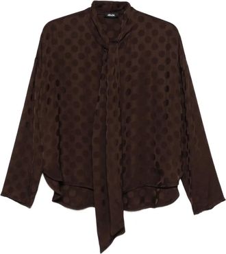 Dixie Blusa a pois - Marrone
