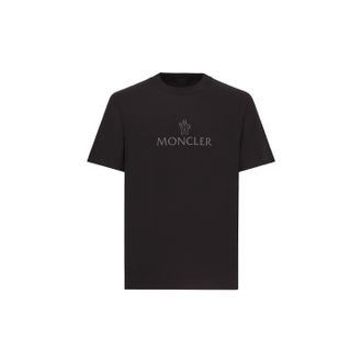 Moncler Moncler Logo T-shirt, Men, Black, Size: Xl