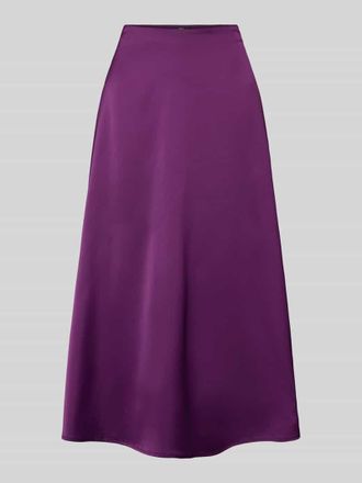 Zero Midirock mit elastischem Bund in Violett, Größe 42