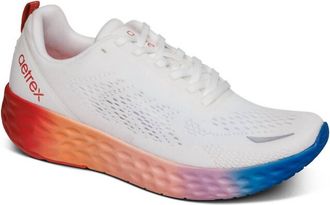 Aetrex Womens Danika Sneaker In White Ombre