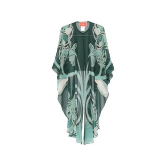 La DoubleJ Maria Floral Open Kaftan
