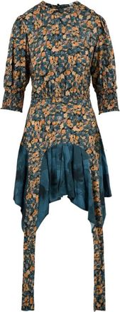 Mar De Margaritas Frida V4 Jurk - Dames - Casual kleedjes - Groen - M - Kleedjes