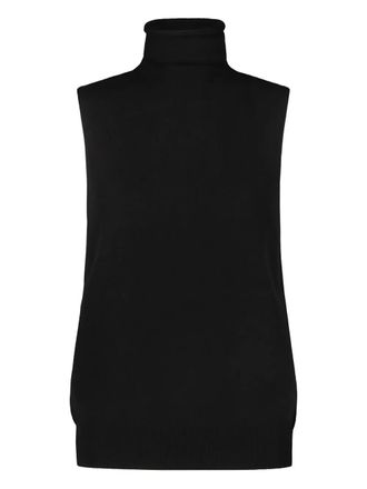 The Row roll-neck cashmere vest - women - Cashmere - S - Black