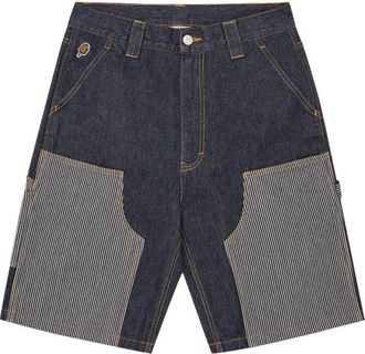Icecream Pantaloncini Denim Carpenter Shorts Hickory Panel - Heren - Denim shorts - Blauw - W28 - Denim - Korte Broeken