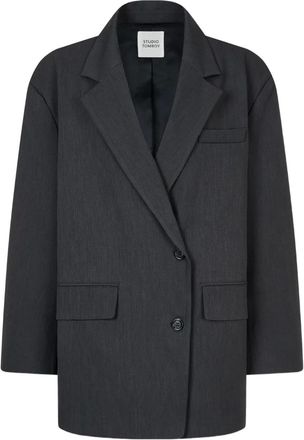 STUDIO TOMBOY single-breasted pocket blazer - Grey