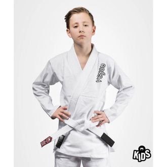 OEM Kimono/gi Para Ni&ntilde;os Venum Contender Blanco + Cintur&oacute;n Blanco C0