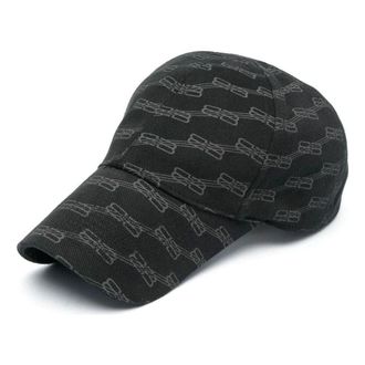 Balenciaga BB Monogram Cap Black Grey 704104410B21062