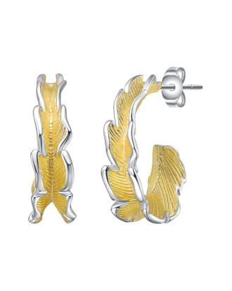 Rachel Glauber 14K Plated Wavy Earrings