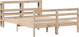 vidaXL Vidaxl - Estructura De Cama Sin Colch&oacute;n Madera De Pino Blanco 150x200 Cm